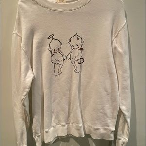 Brandy Melville angel and devil baby sweatshirt